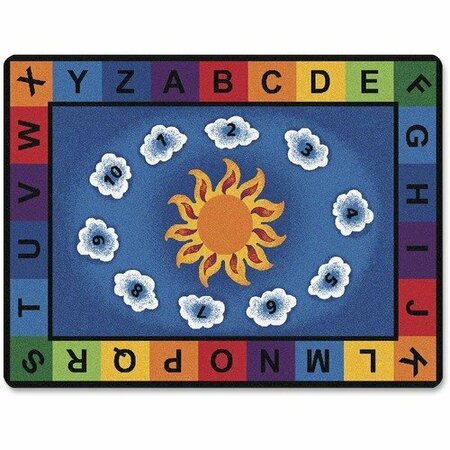 CARPETS FOR KIDS Sunny Day Learn and Play Rug, Rectangle, 4ft 5inx5ft 10in CPT9401